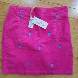 Vineyard Vines Girls Corduroy Pineapple Skirt NWT